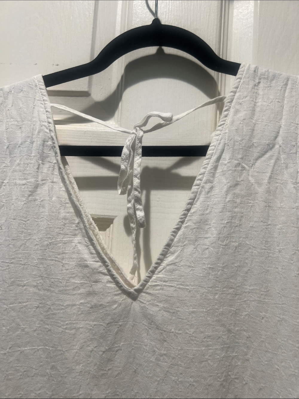Abercrombie & Fitch White V-Neck Dress - Picture 7 of 8